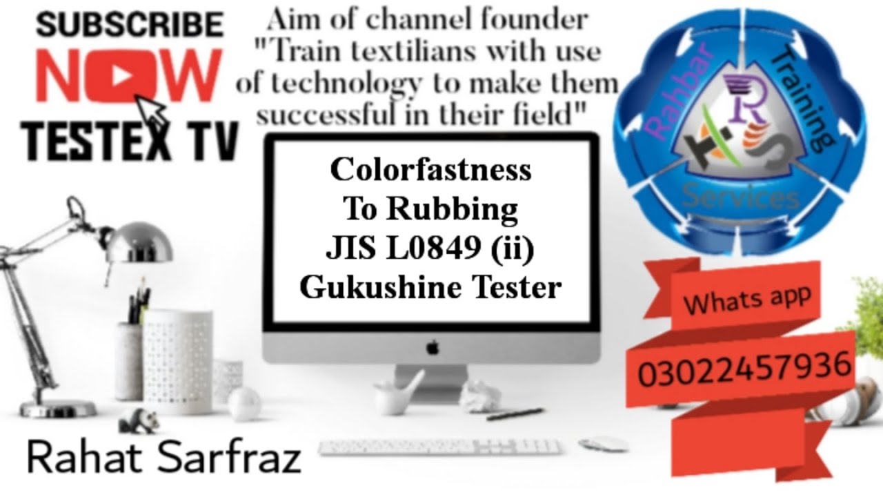Colorfastness to Rubbing | JIS L 0849 (ii) | Gakushin Tester | Textile testing @Testextv