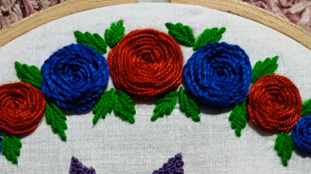 3d Easy embroidery design welcome to my live stream Rani Nishayy 🪡🪡 ||