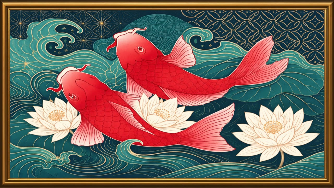 Red Fish 2 | TV 4K | 2 Hours | TV Frame | @tvframeart9
