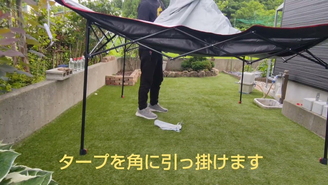 ワンタッチタープ 迷ったらこれ‼️ 超簡単設営