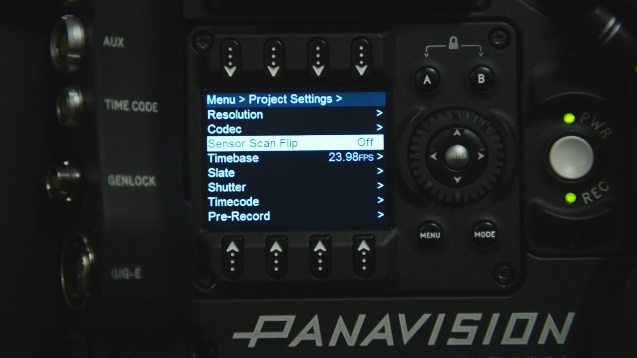 Panavision DXL Project Settings overview