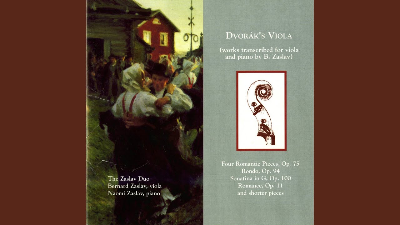 Romance in F Minor, Op. 11, B. 39 (arr. for viola and piano)