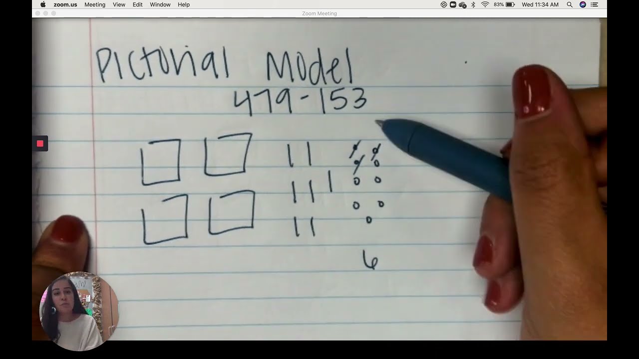 3-Digit Subtraction using a Pictorial Model