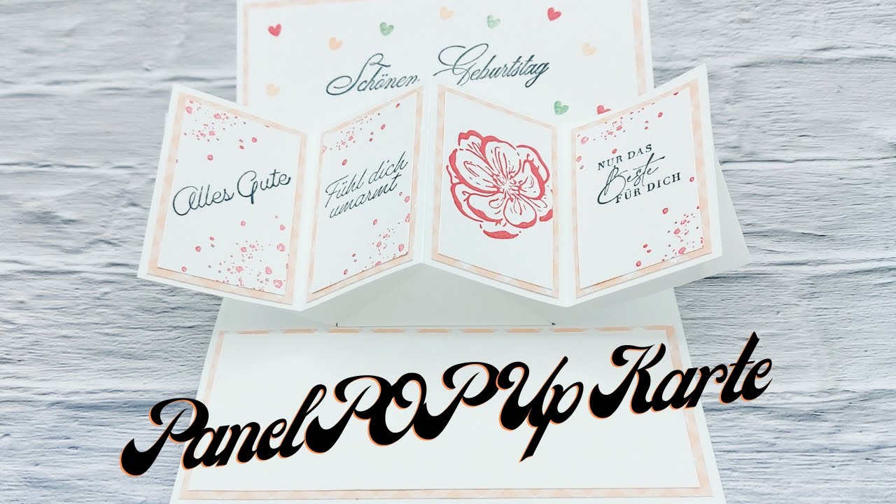 Anleitung eine Pop Up Panel Karte quer Stampin'Up!