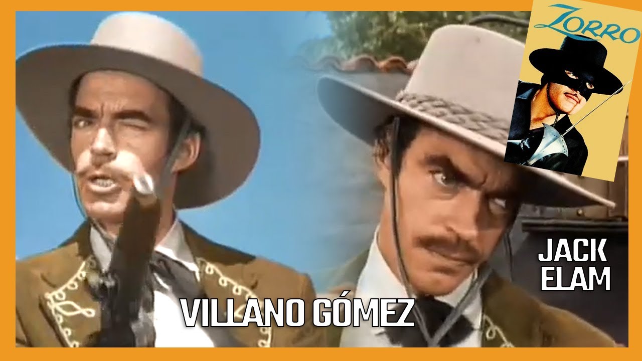 📺 La Historia de JACK ELAM, es villano G&oacute;mez en las aventuras del Zorro 1957