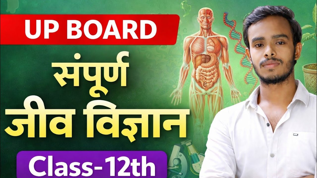 Class-12 Biology UP Board Hindi Medium||All Chapters Important Questions Answers||MCQ, Short & Long