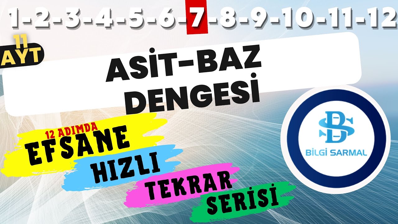 ASİT BAZLARDA DENGE SORU ÇÖZÜMÜ - 11. SINIF KİMYA - AYT KİMYA
