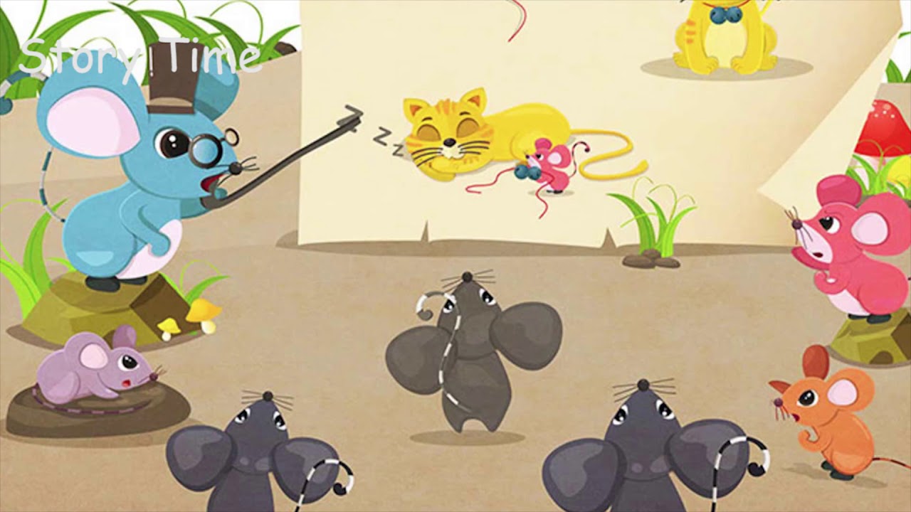 Reading Short Moral Stories Aesop Belling the Cat Fable