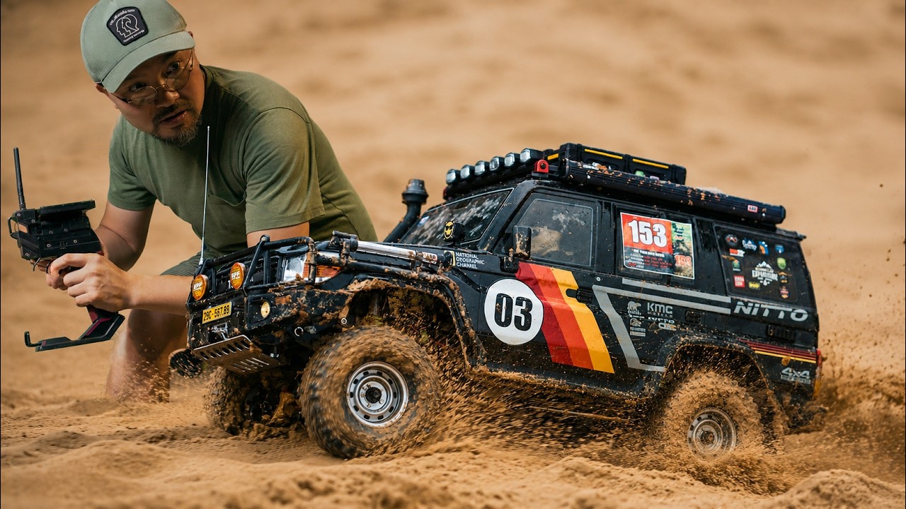 Rc Crawler Group on Sand - Rc Cars Off Road 4x4 ‪@e3s-rc‬
