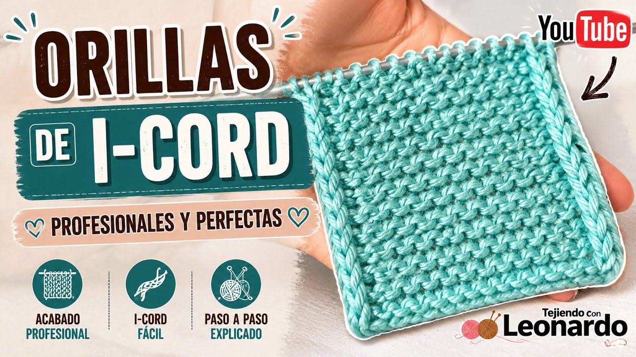 Cómo Tejer orillas perfectas que no se enrollen/I-cord