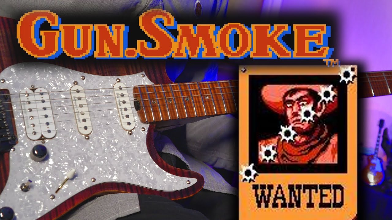 Gun Smoke (FC) BGM - Town of Hicksville Guitar cover