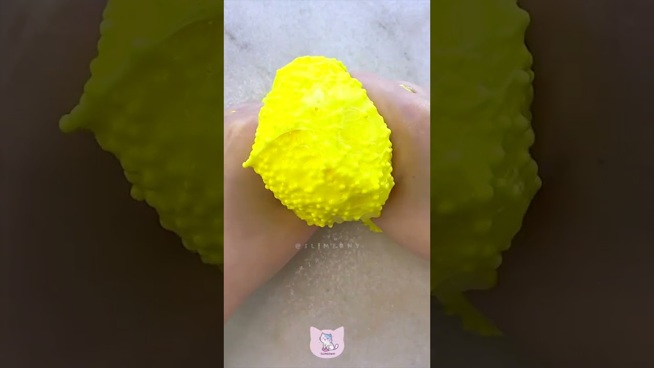 Crunchy Slime ASMR 🍿 Popcorn Floam from Amazon