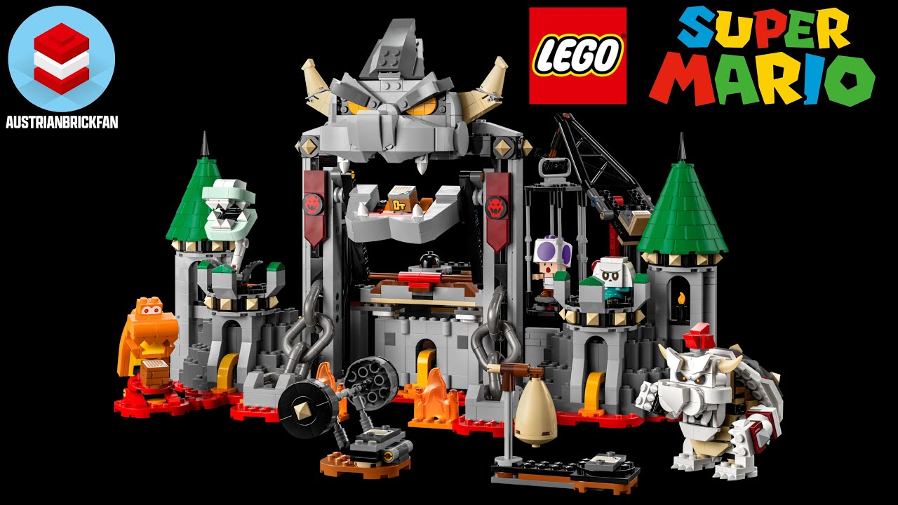 Обзор скоростной сборки LEGO Super Mario 71423 «Боевой замок Драй Боузер»
