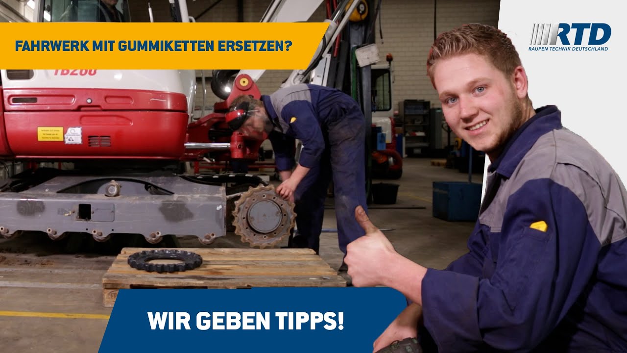 Fahrwerk mit Gummiketten ersetzen? Wir geben Tipps!