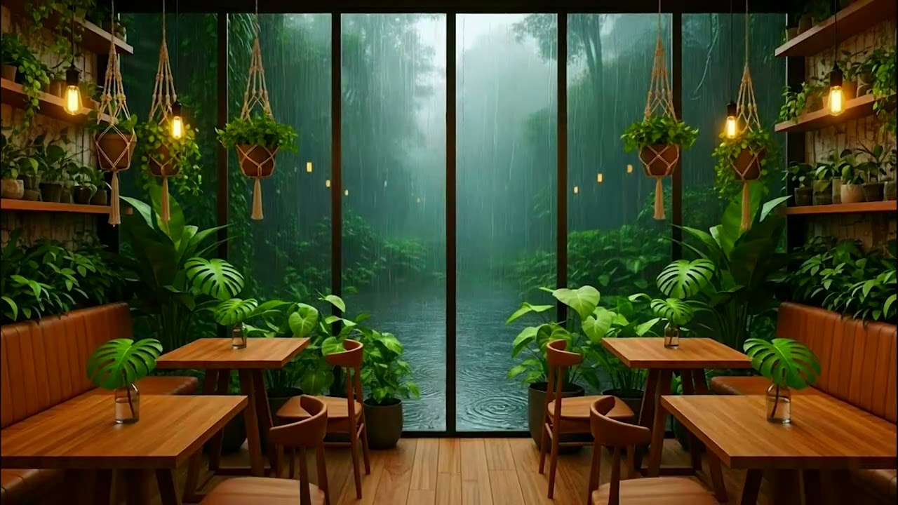 Tropical Rain Cafe Sounds – Perfect for Reading, Studying & Deep Focus