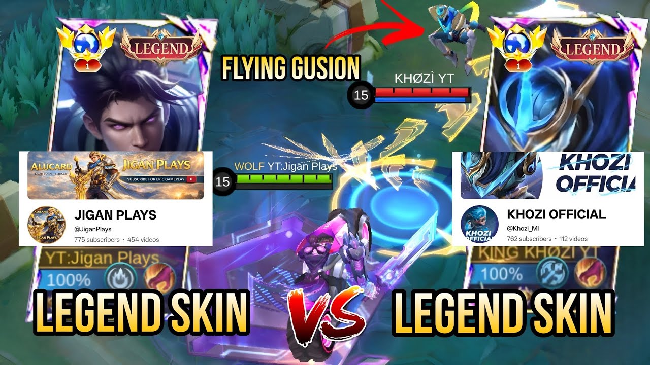 Legend Alucard vs Legend Gusion ⚔️ Who Wins? | Mobile Legends Battle
