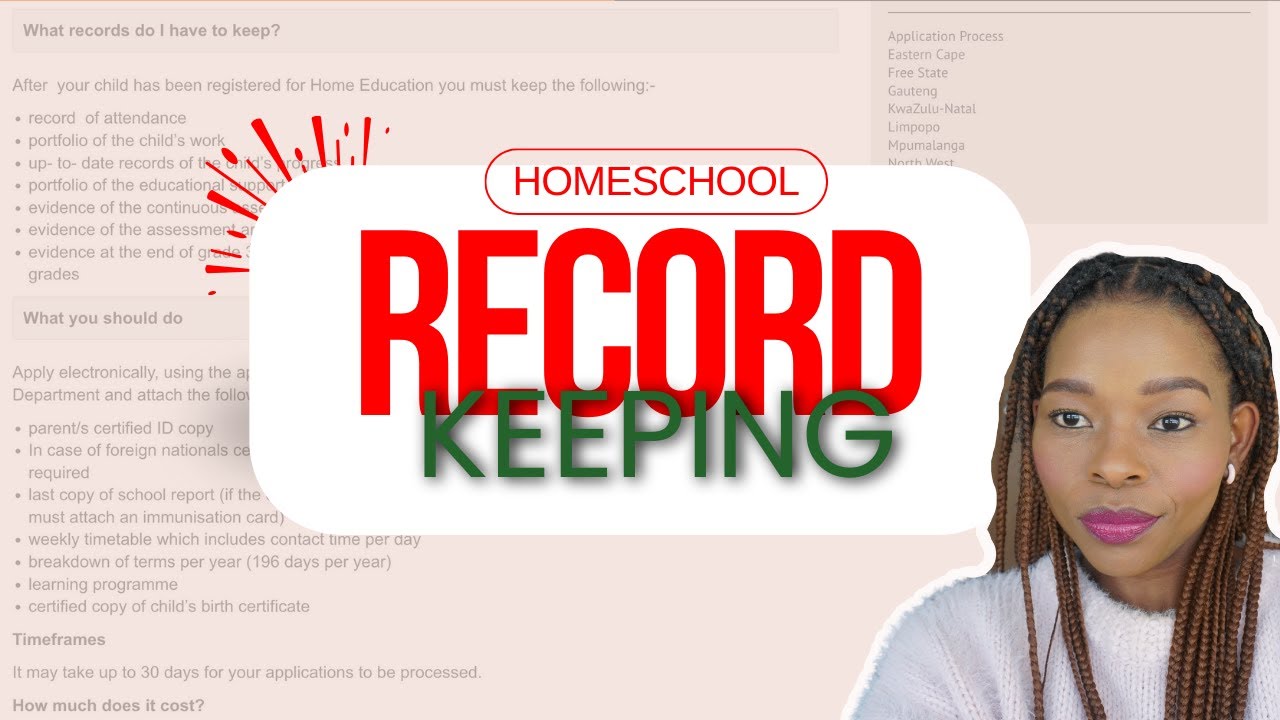Homeschool portfolio|Record keeping in South Africa
