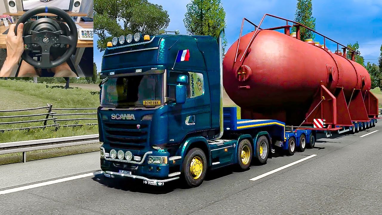 🚨CONVOI EXCEPTIONNEL - SCANIA V8 sous TESTOSTÉRONE (Euro Truck Simulator 2)