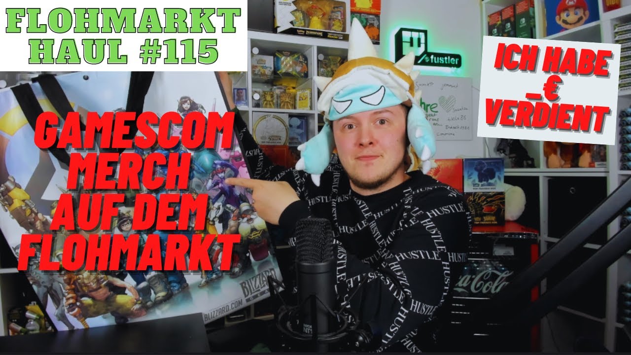 UNGLAUBLICH! Gamescom Merchandise zu kleinen PREISEN - LIVE Flohmarkt Action (Geldexperiment)