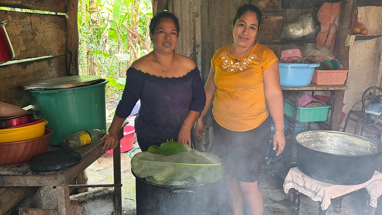 Así se prepararon mas de 100 tamalitos de masa colada 🤤🏞️
