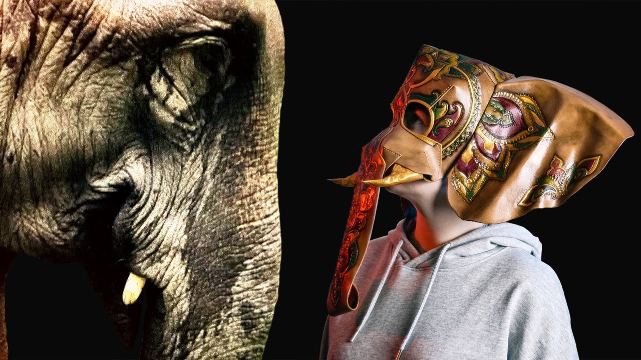 Elephant Leather Mask | Step By Step Tutorial