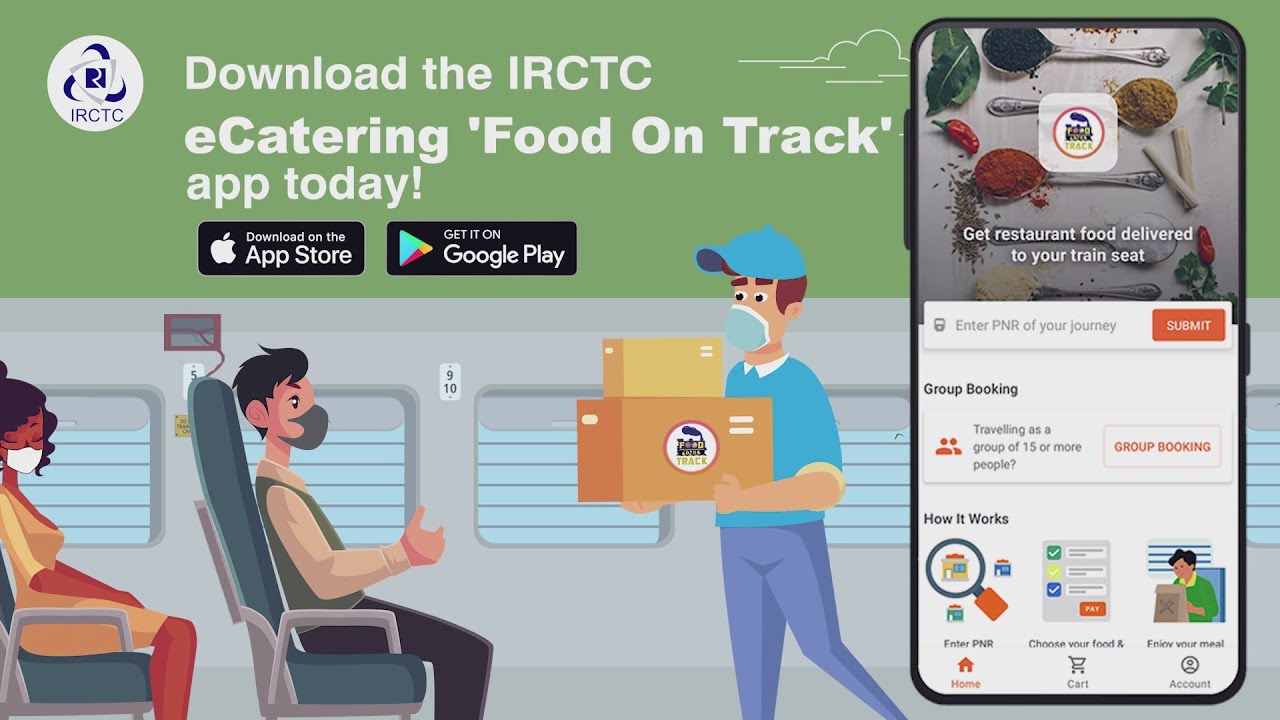 IRCTC E-Catering FOOD ON TRACK APP|ORDER FOOD IN TRAIN AT YOUR SEAT| OFFICIAL BOOK FOOD IN TRAIN APP