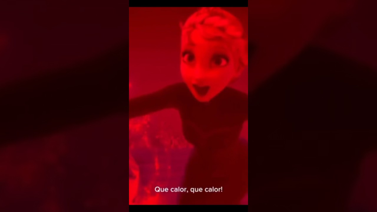 Meme: que CALOR versão Elsa kkk 