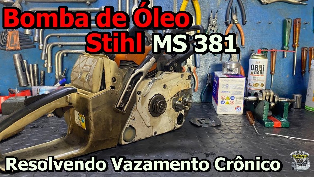 Bomba de Óleo Stihl: 038/380/381 Vazamento? Veja Como Resolver...