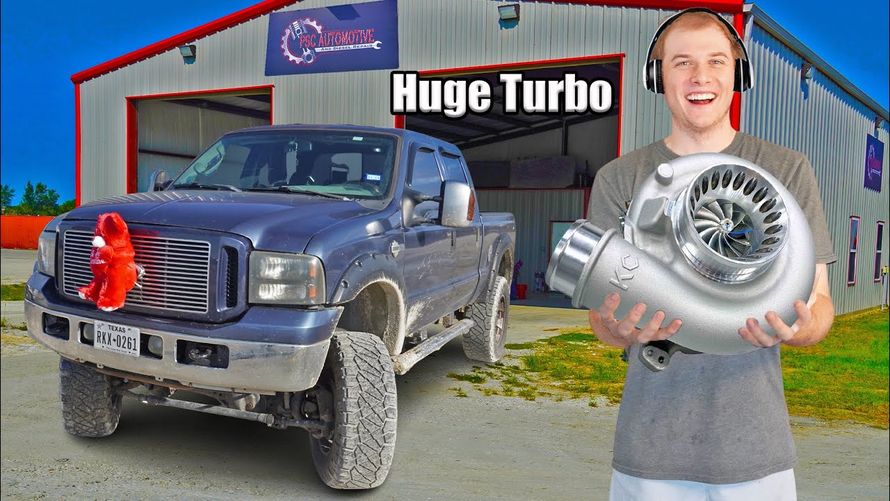 Мы установили самый громкий турбонаддув в этот 6-литровый двигатель Powerstroke