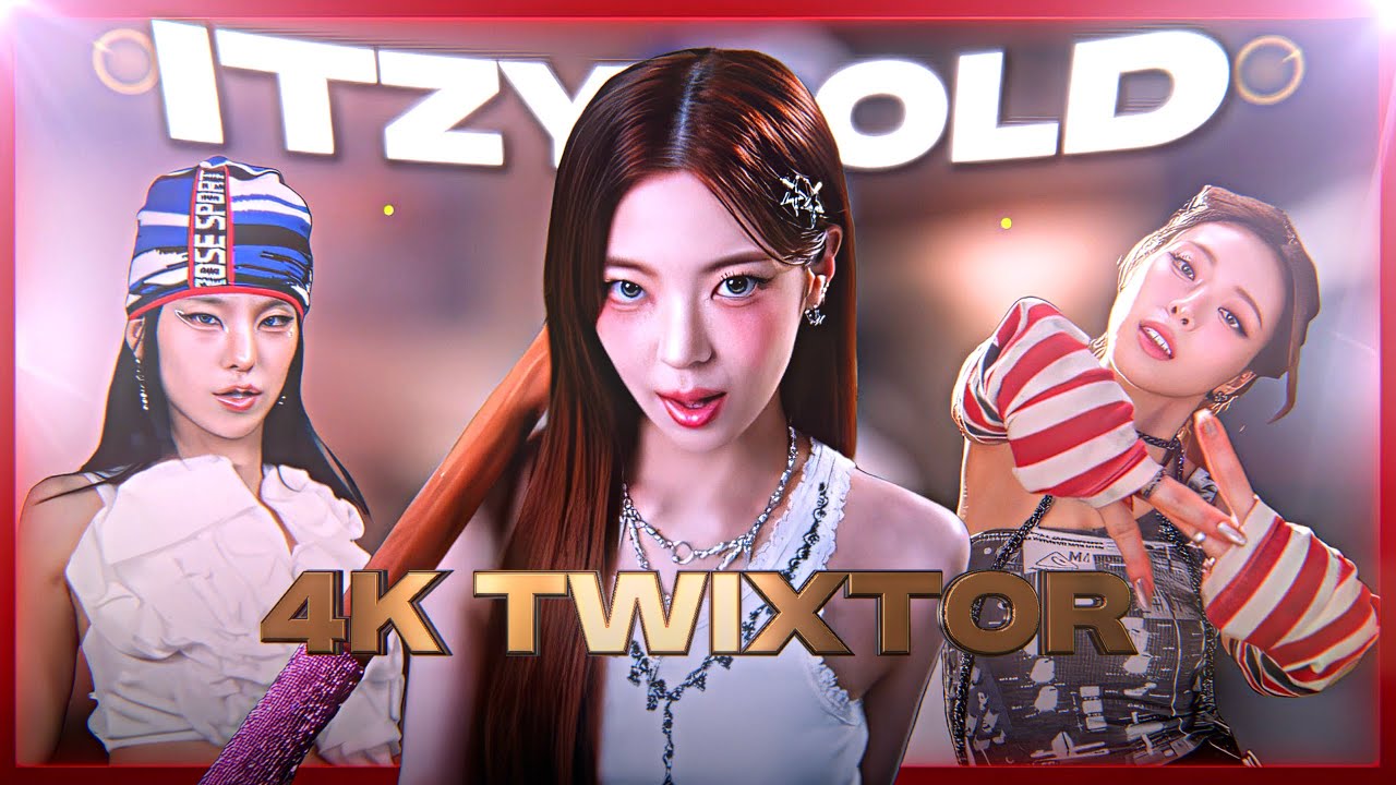 Itzy 'Gold' MV 4k Twixtor clips for editing