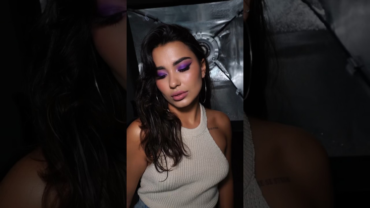 Макияж с фиолетовым цветом 💜 #makeupvideo #макияж #makeupideas #makeuplook #makeuptutorial