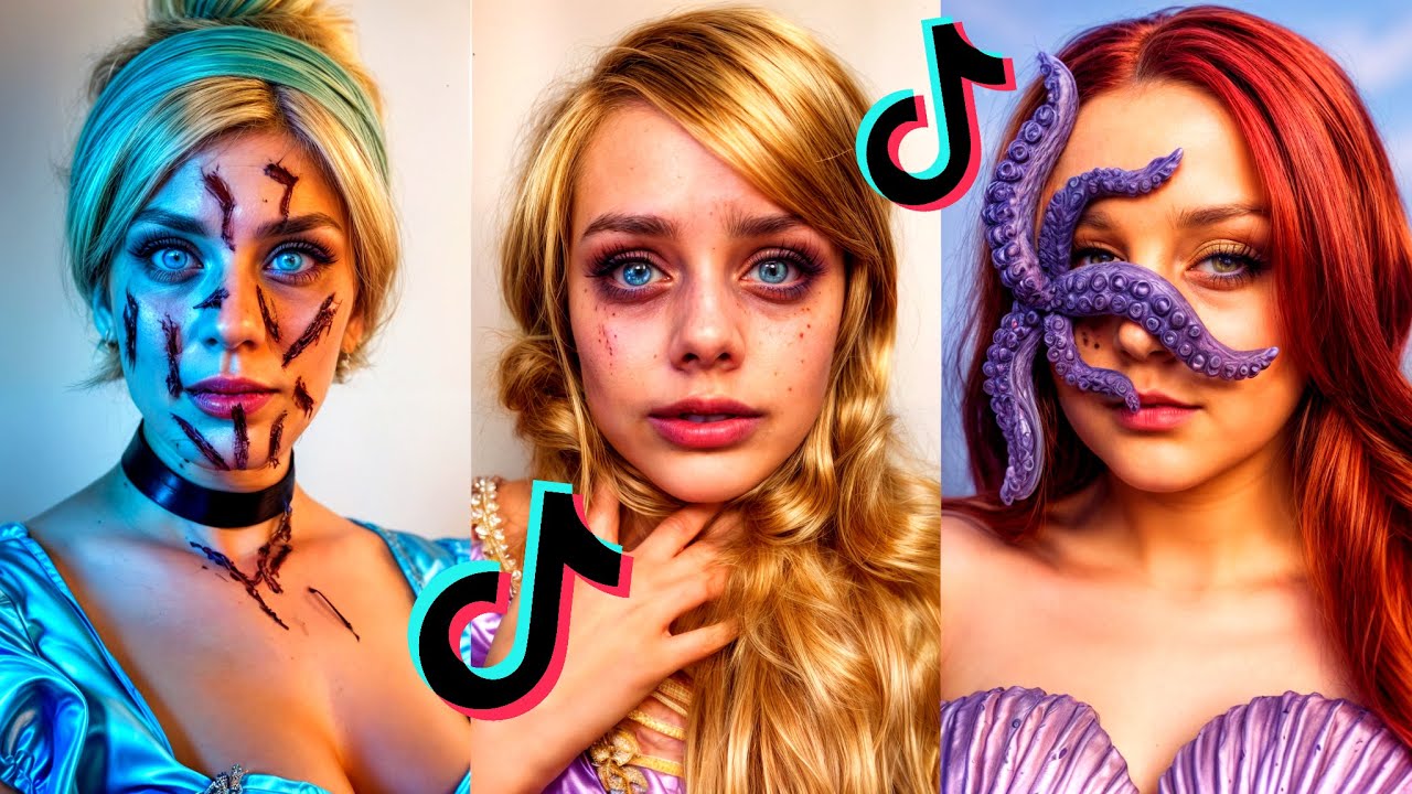 If Disney Princesses Didn't Have a Happy Ending | TikTok Makeup Challenge