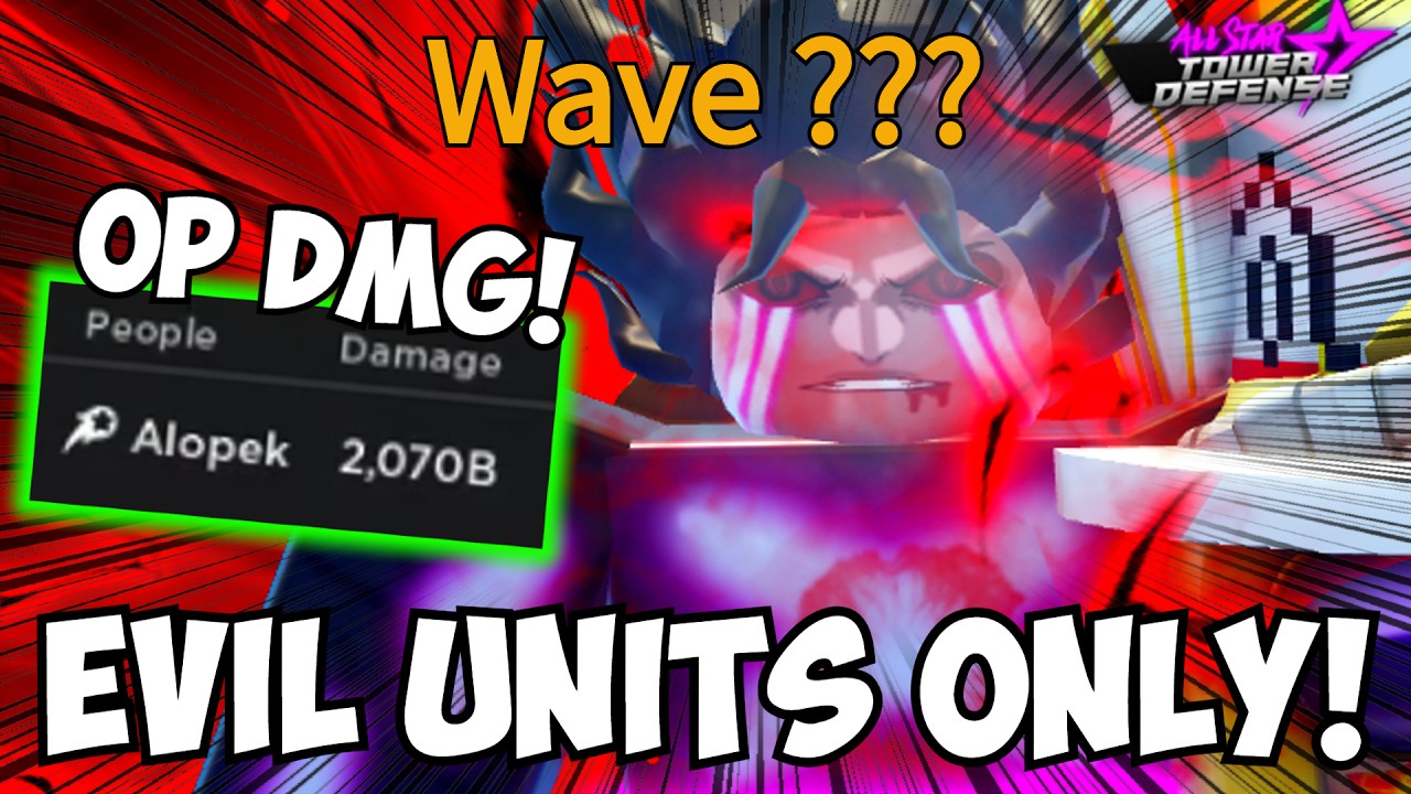 New EVIL Units Only DESTROYED Infinite Mode With 2 TRILLION DMG! | ASTD New Skin Challenge