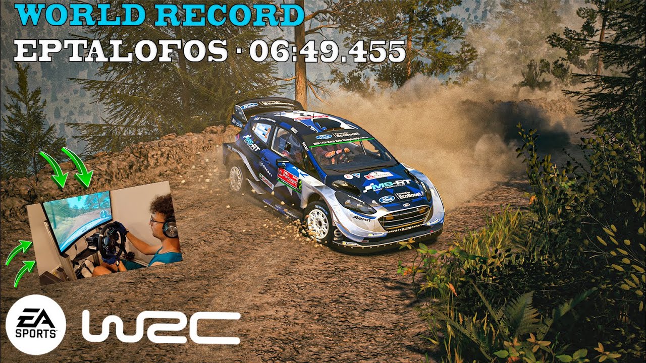 World Record at Rally Acropolis! EPIC Onboard in EA SPORTS WRC | Wheelcam and multicam [2K60FPS]