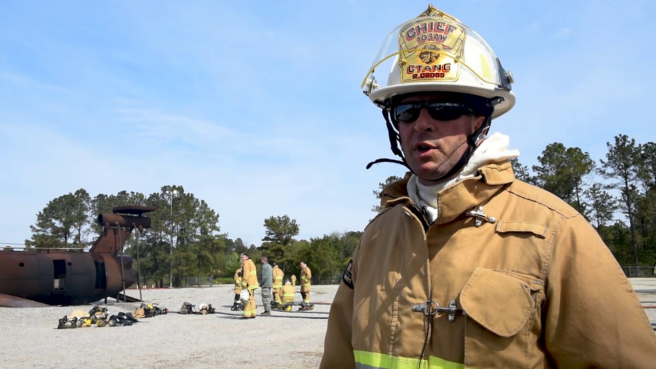 Air National Guard firefighters burn through training