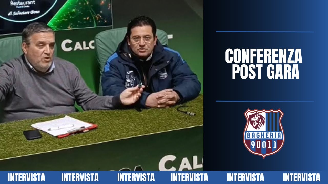 CONFERENZA STAMPA POST-GARA 1-0 UNITAS SCIACCA - 90011 BAGHERIA | ALBERTO AZZIMATI 🎙️