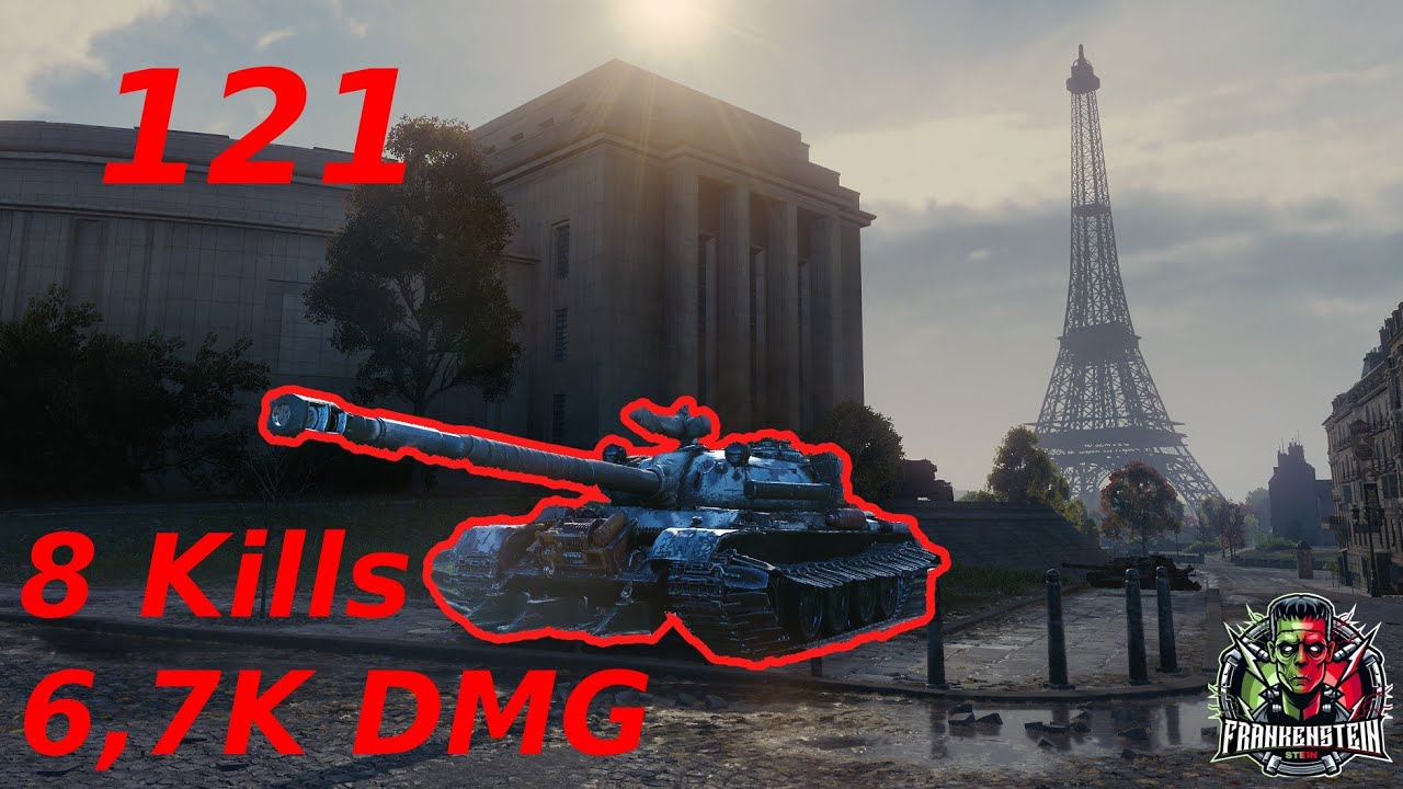 WOT Gameplay | 121 - 8 Kills - 6,7k DMG - ACE