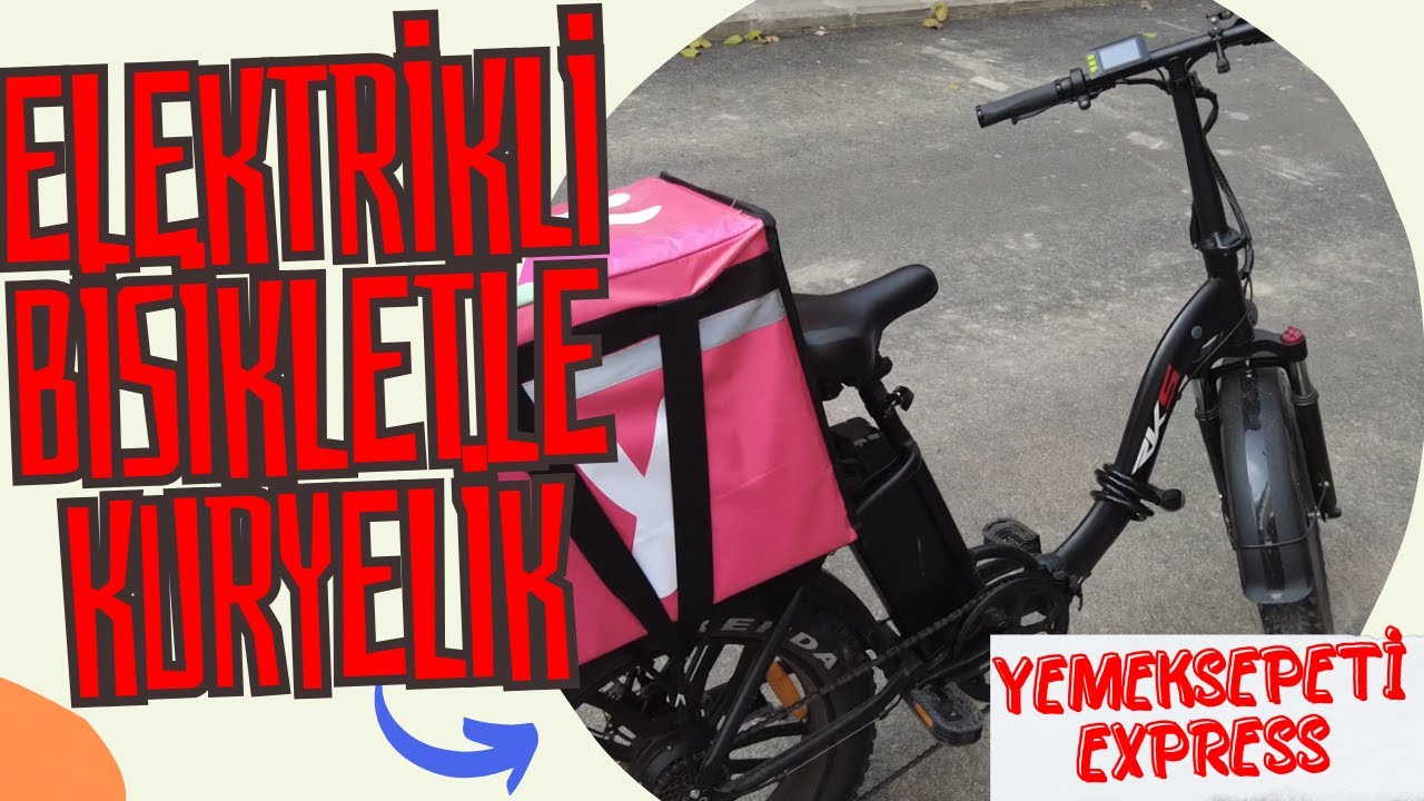 ANKARA ELEKTRİKLİ BİSİKLETLE YEMEKSEPETİ EXPRESS / 4 SAATTE 12 SİPARİŞ ATTIM