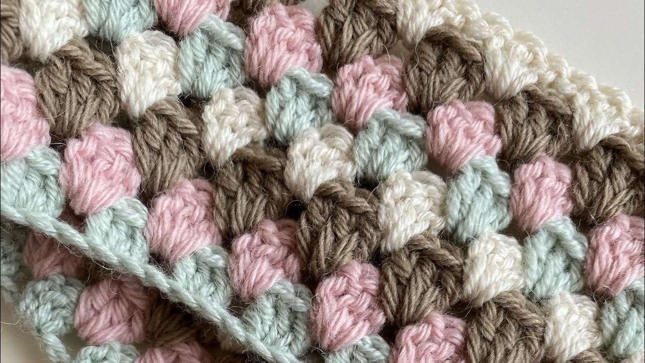 طريقة سهله لعمل بطانيه كروشيه