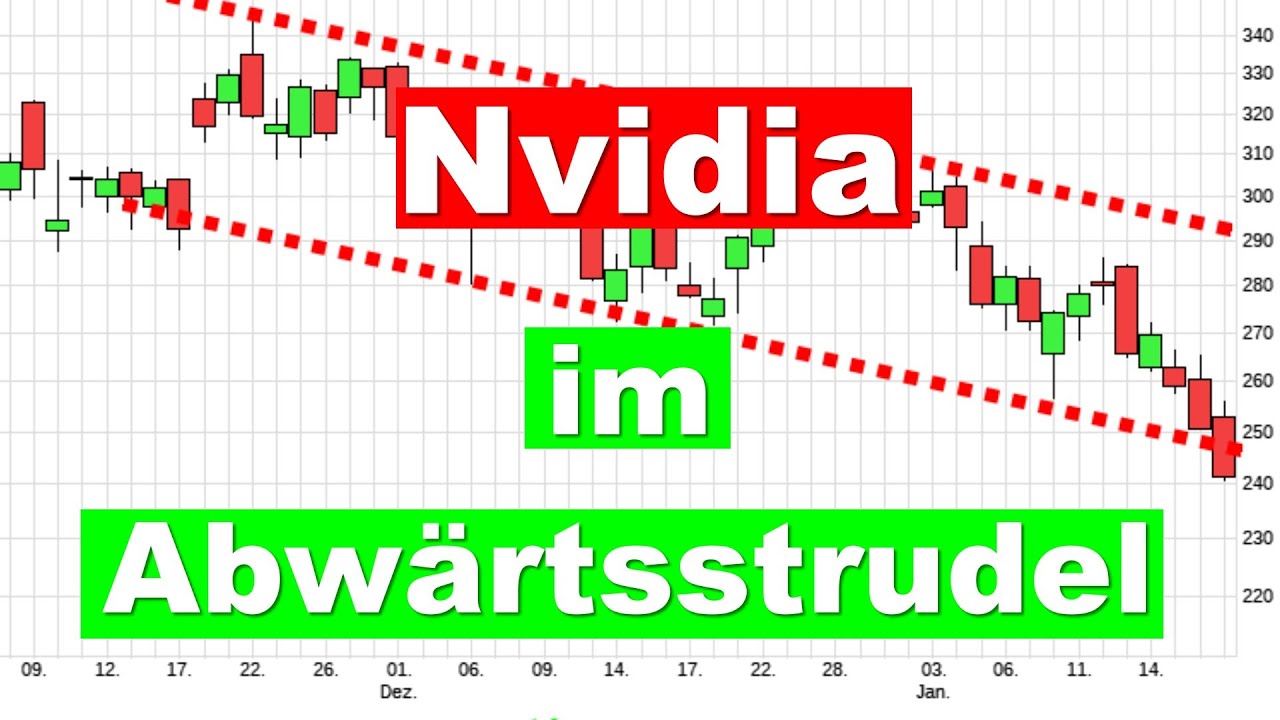 NVIDIA Aktie ✯ und der Abw&auml;rtstrend ✯ Aktienanalyse Aktien investieren Analyse Prognose kaufen news