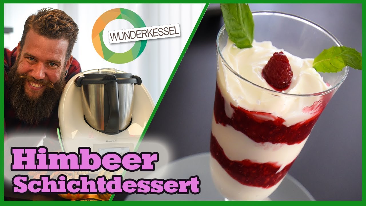 Himbeer-Schicht-Dessert - Thermomixrezepte aus dem Wunderkessel