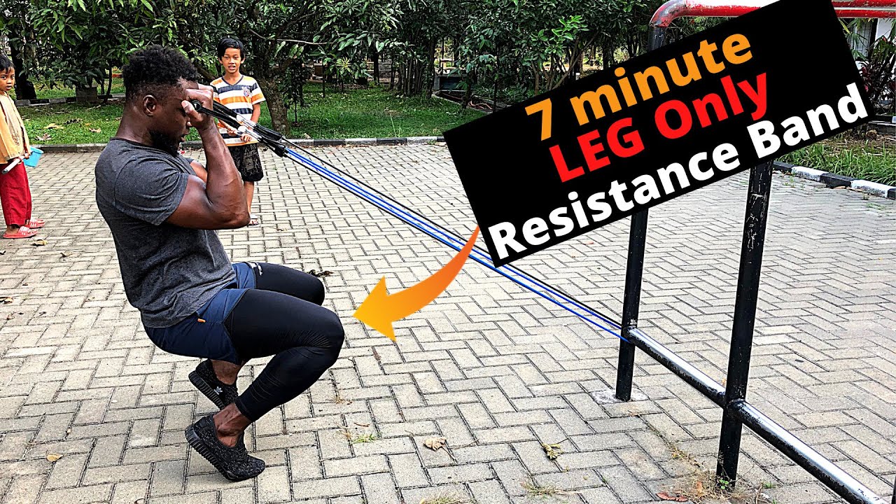 LEG Workout with Resistance Bands - 7 minute
