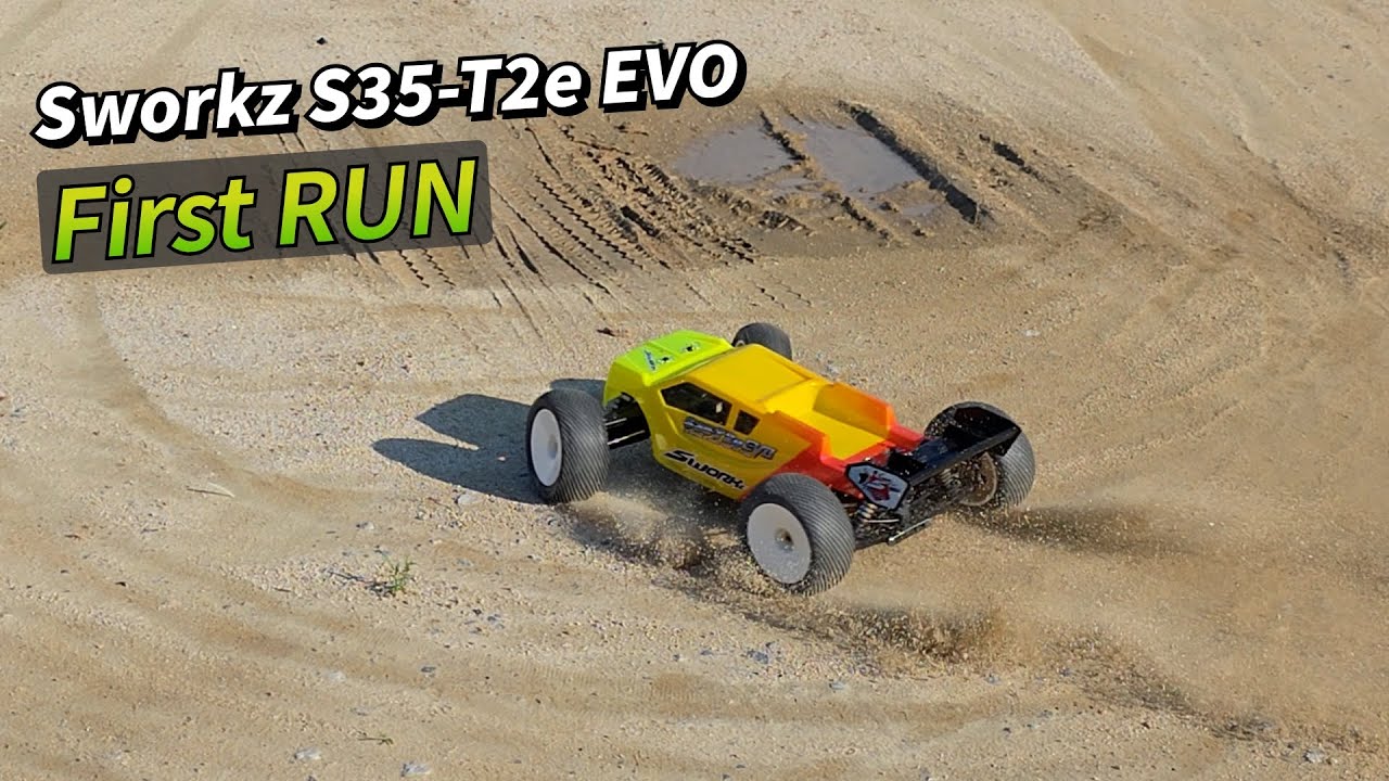 1/8 E-Truggy, Sworkz S35-T2e EVO, First RUN