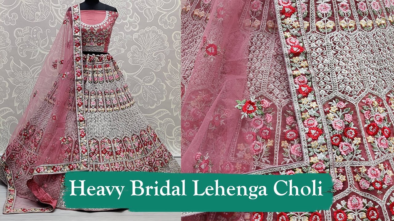 Heavily Bridal lehengas | Lehenga for dulhan | Traditional Chaniya Choli | Ethnic Plus  Collection