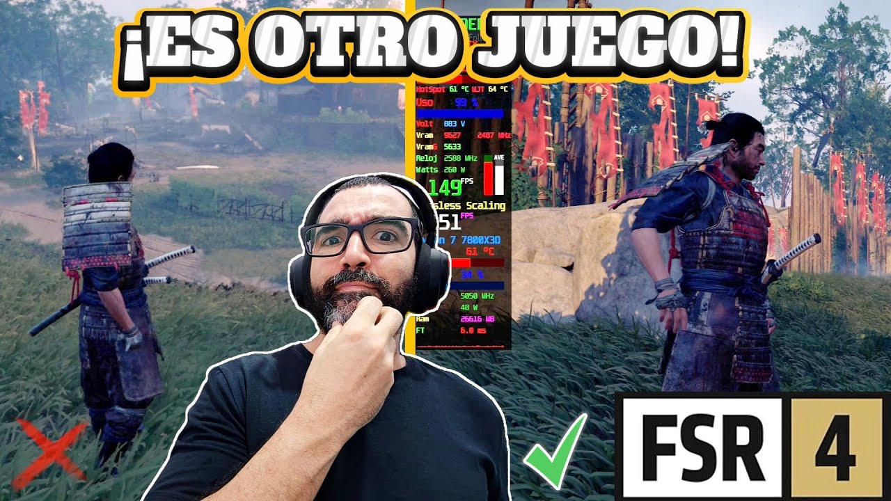 C&oacute;mo activar FSR 4 en Ghost of Tsushima