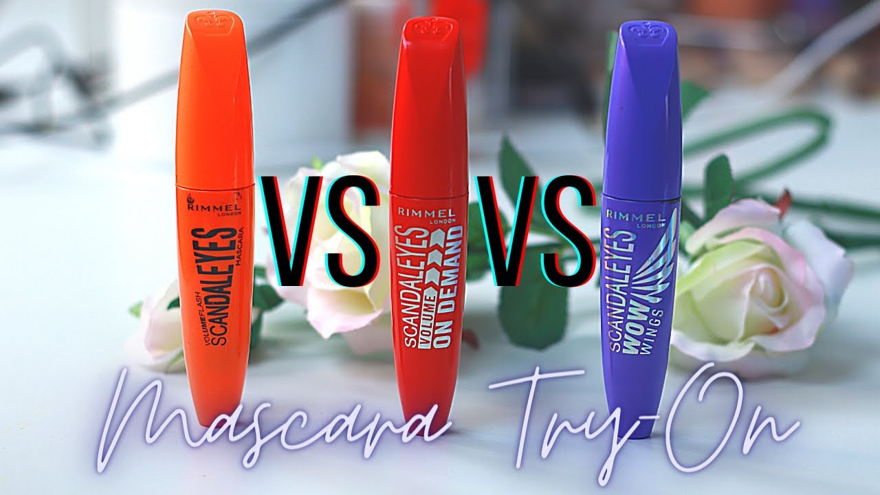 BEST DRUGSTORE MASCARAS? |  RIMMEL SCANDALEYES MASCARAS COMPARISON REVIEW & TRY-ON