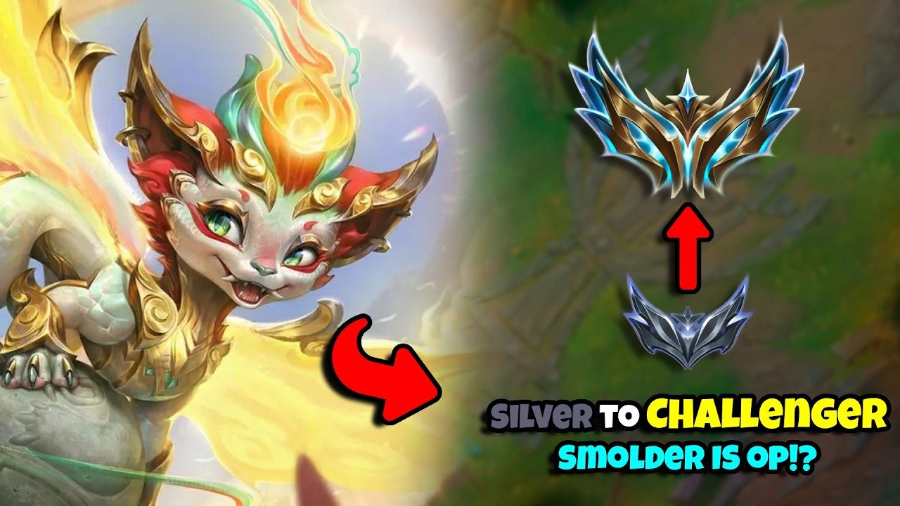 SILVER TO CHALLENGER | SMOLDER IS BROKEN!?🔥