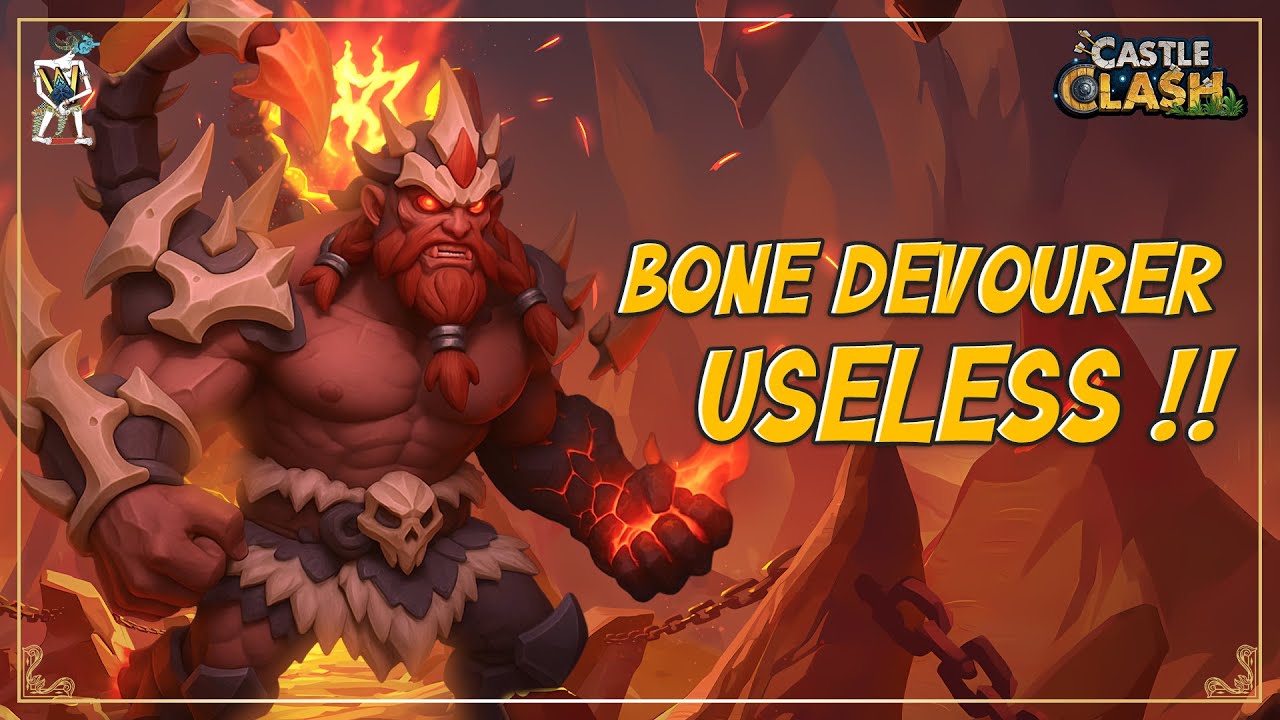 BONE DEVOURER -  TONTON DULU SEBELUM BUILD HERO INI !! Castle Clash Indonesia