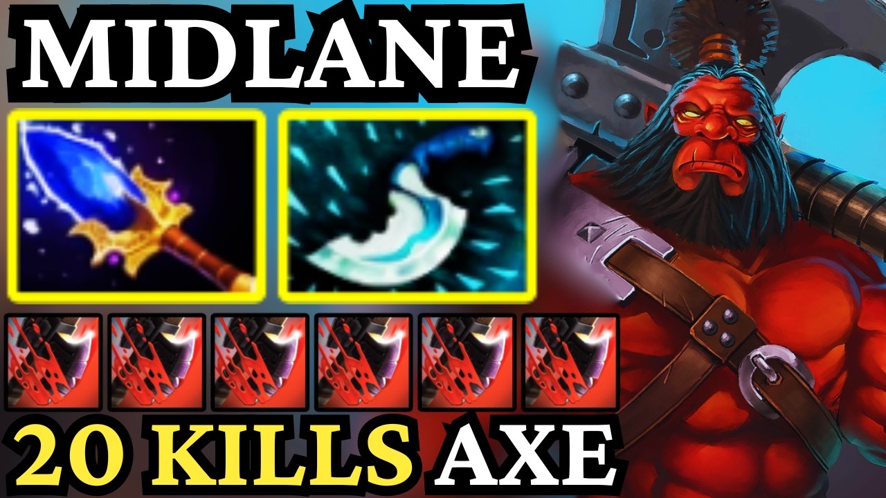 🔥 20 KILLS AXE Mid is ACTUALLY INSANE &mdash; This Should NOT Work 🔥 Dota 2