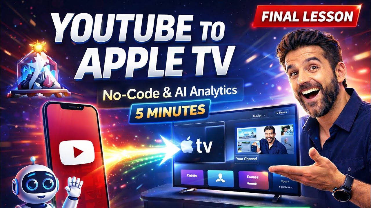 Convert YouTube to Apple TV App (No Code) | Tapla & Crystal AI Tutorial